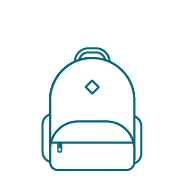 an icon of a backpack